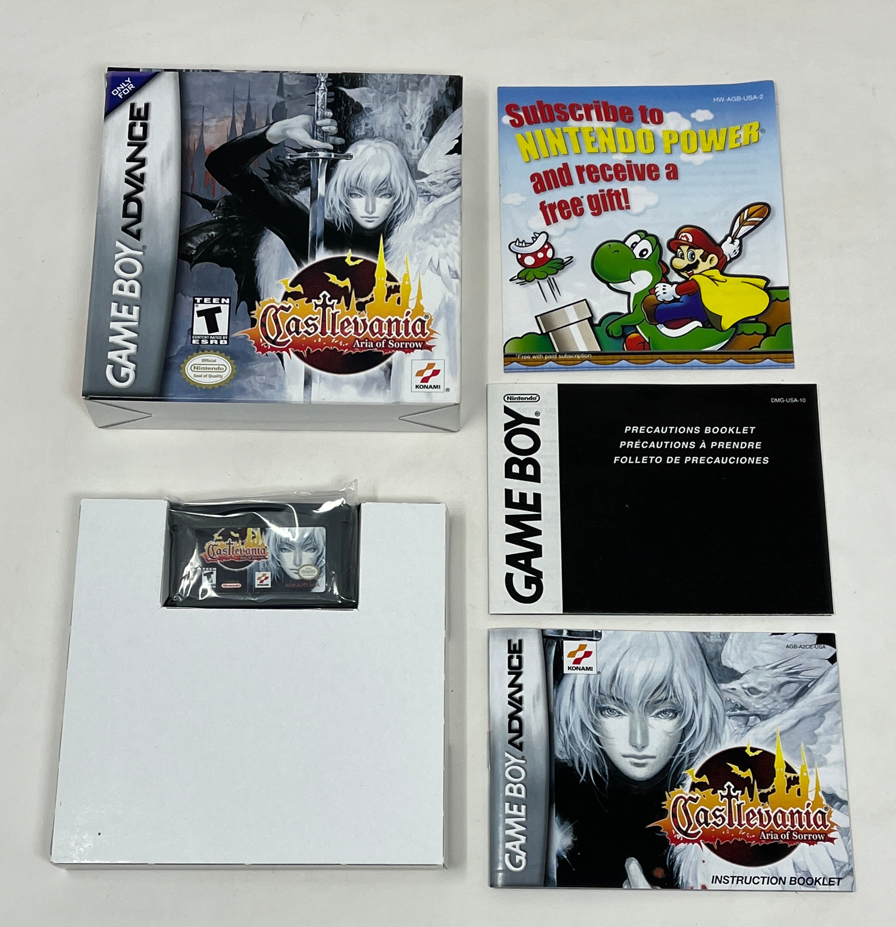 Castlevania Aria of orders Sorrow for Nintendo Gameboy Advance *TESTED AND WORKING!