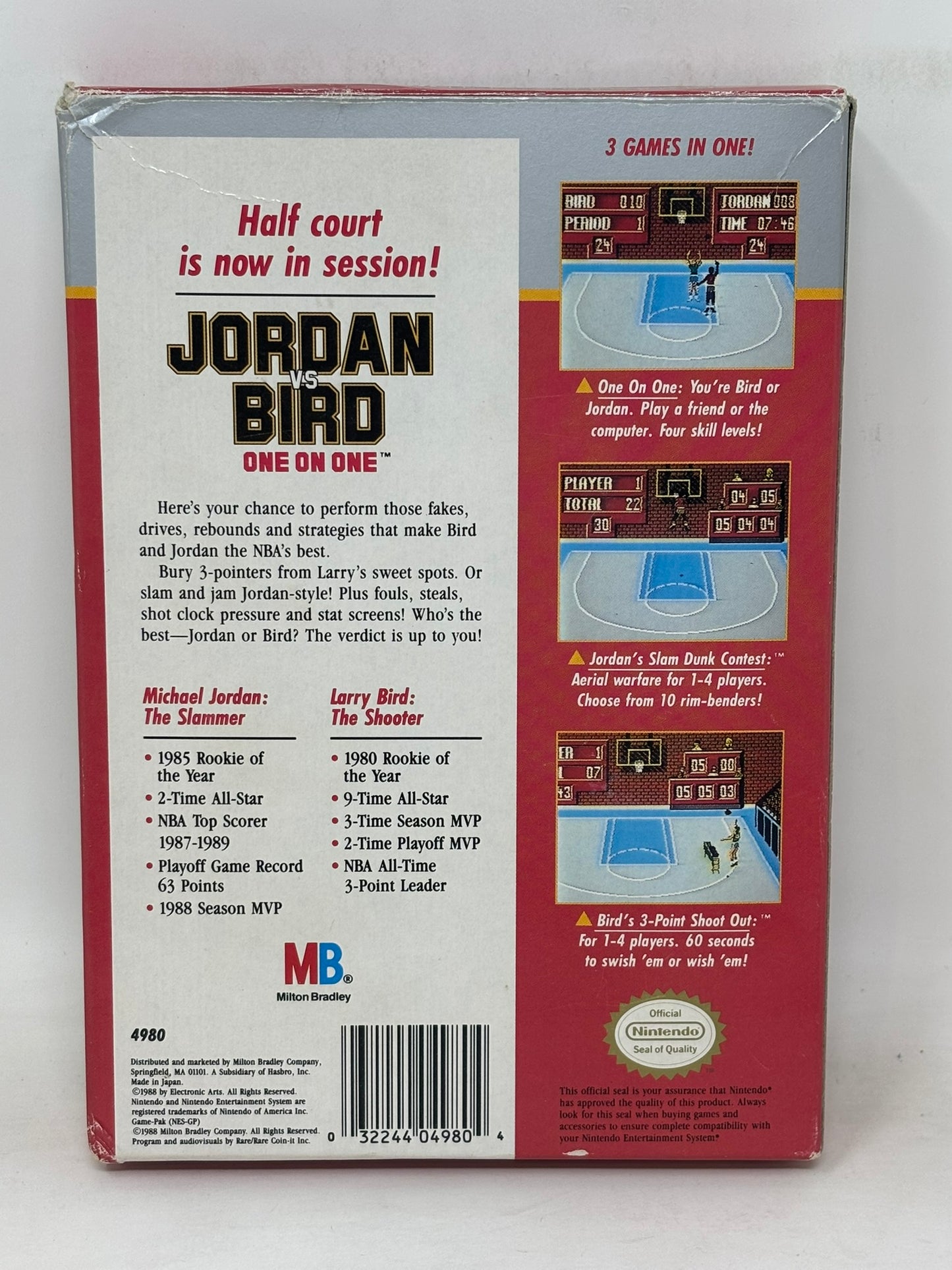 NES Nintendo - Jordan Vs Bird: One on One - Complete