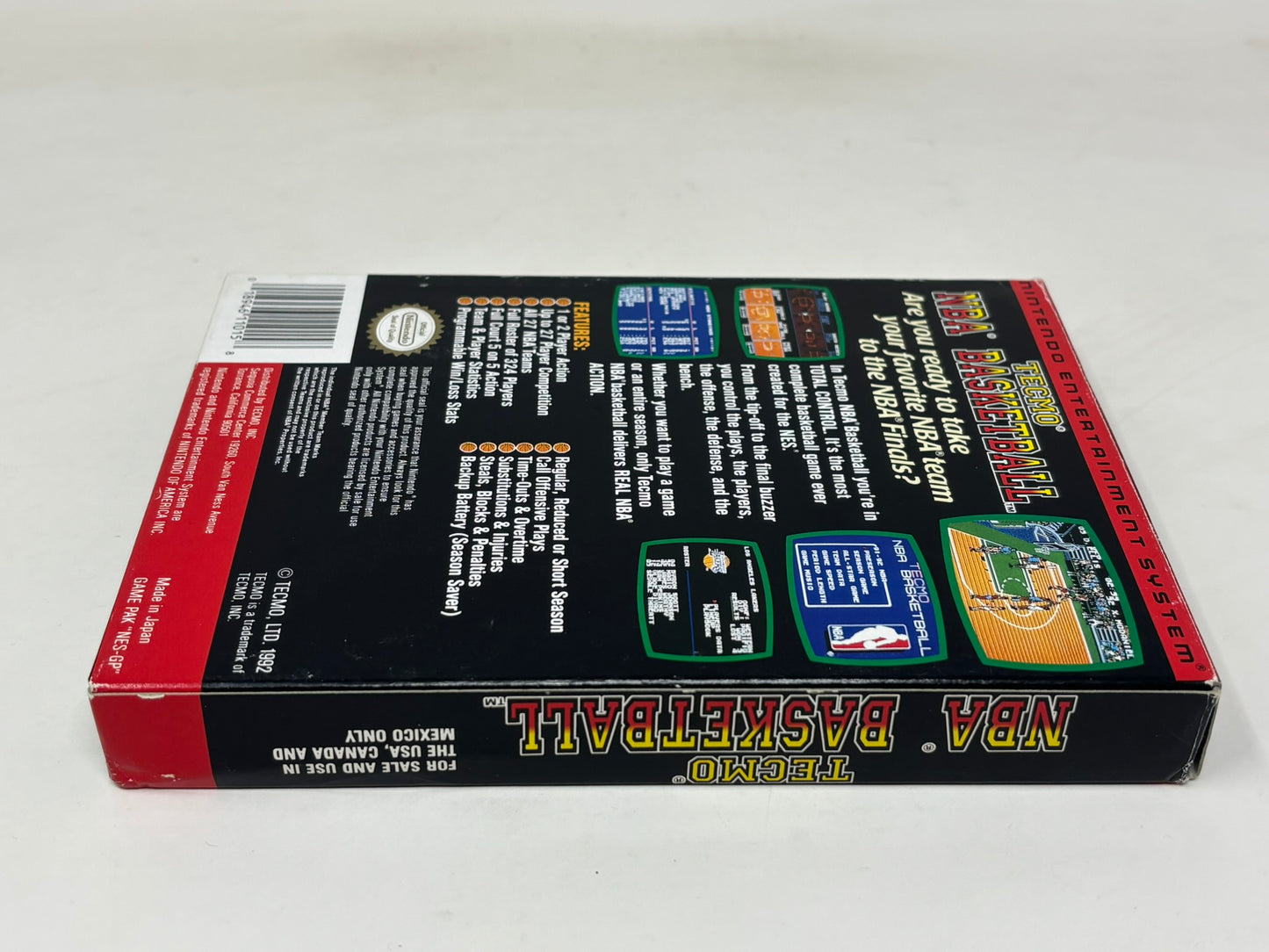 NES Nintendo - Tecmo NBA Basketball - Complete