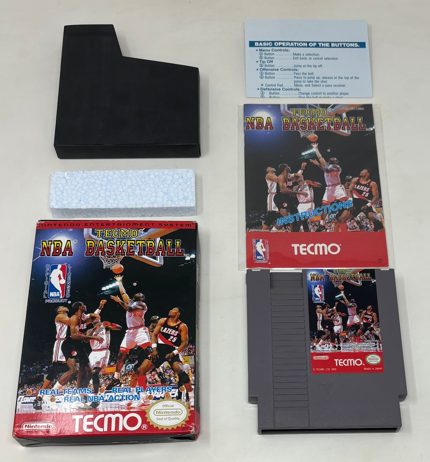 NES Nintendo - Tecmo NBA Basketball - Complete