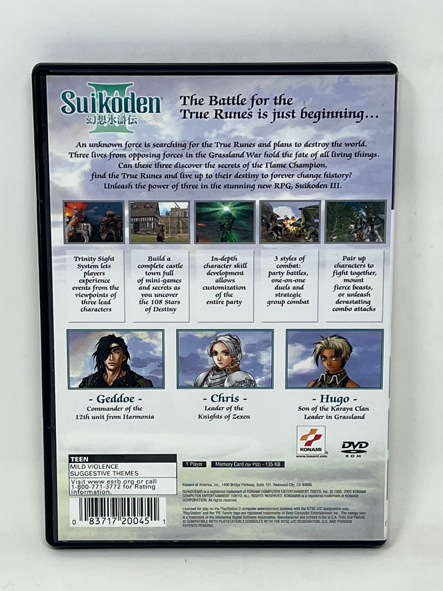 Sony PlayStation 2 - Suikoden III 3 - Complete