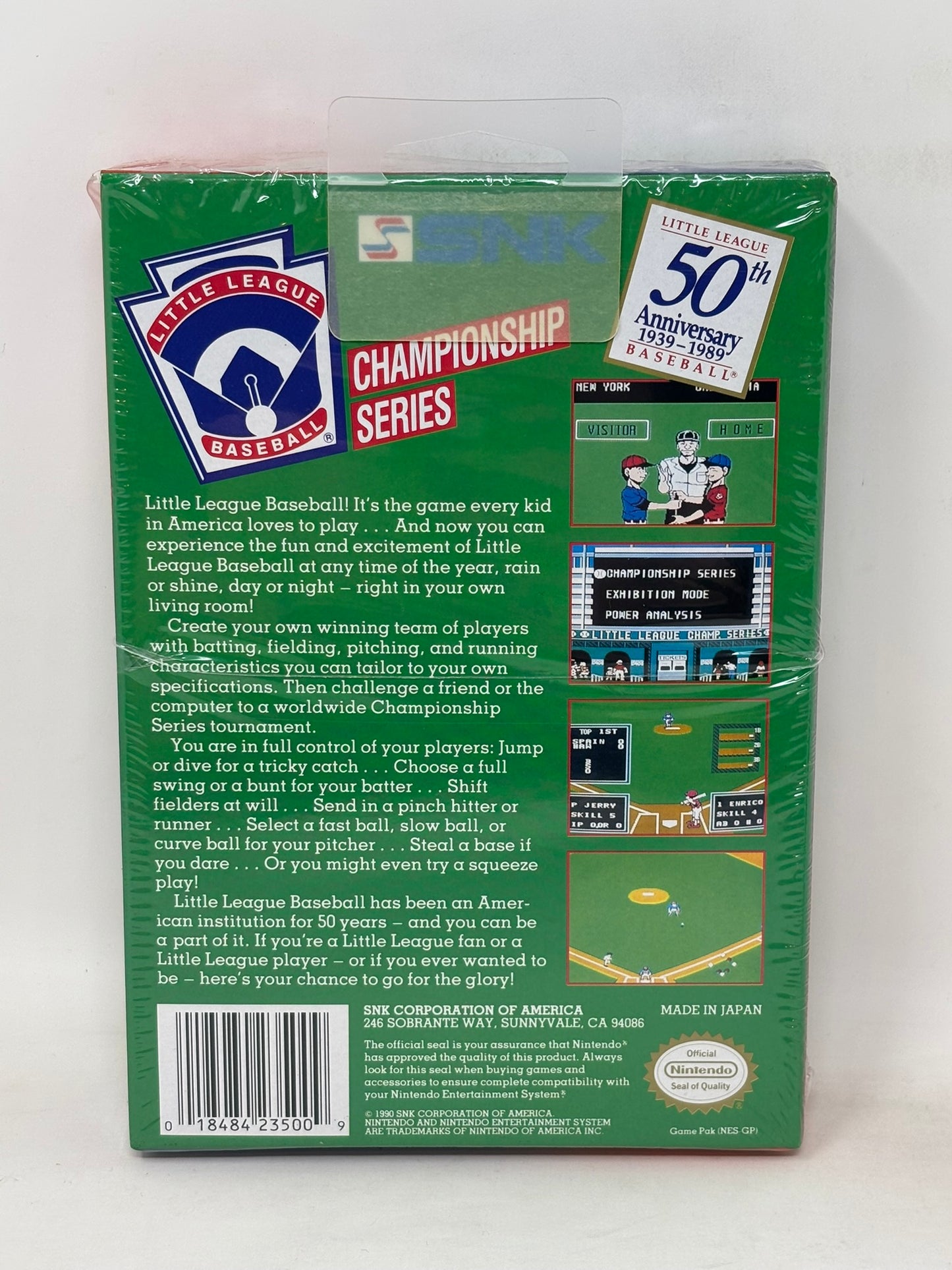 NES Nintendo - Little League Baseball - Complete