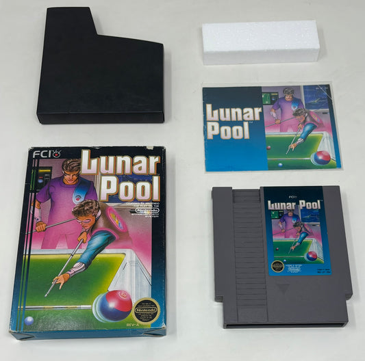 NES Nintendo - Lunar Pool (5 Screw) - Complete
