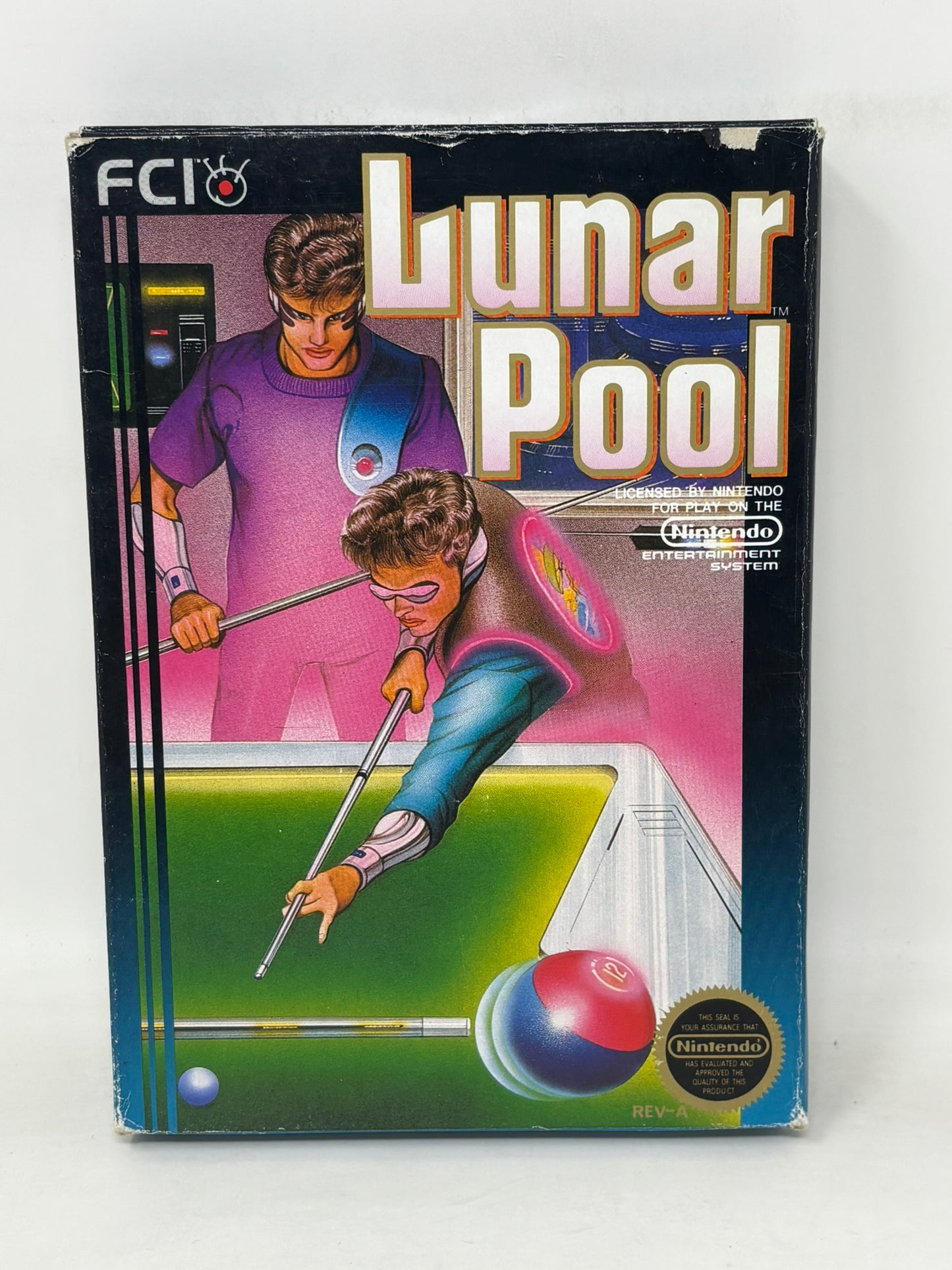 NES Nintendo - Lunar Pool (5 Screw) - Complete