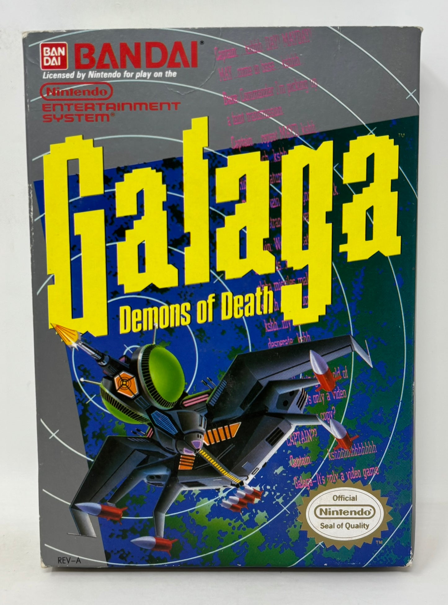 NES Nintendo - Galaga Demons of Death - Complete