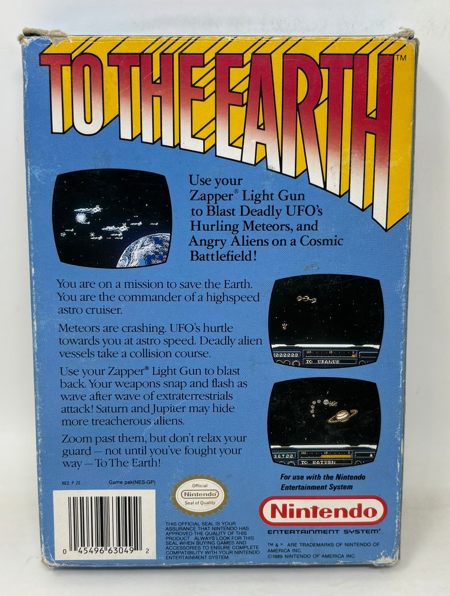 NES Nintendo - To the Earth - Complete