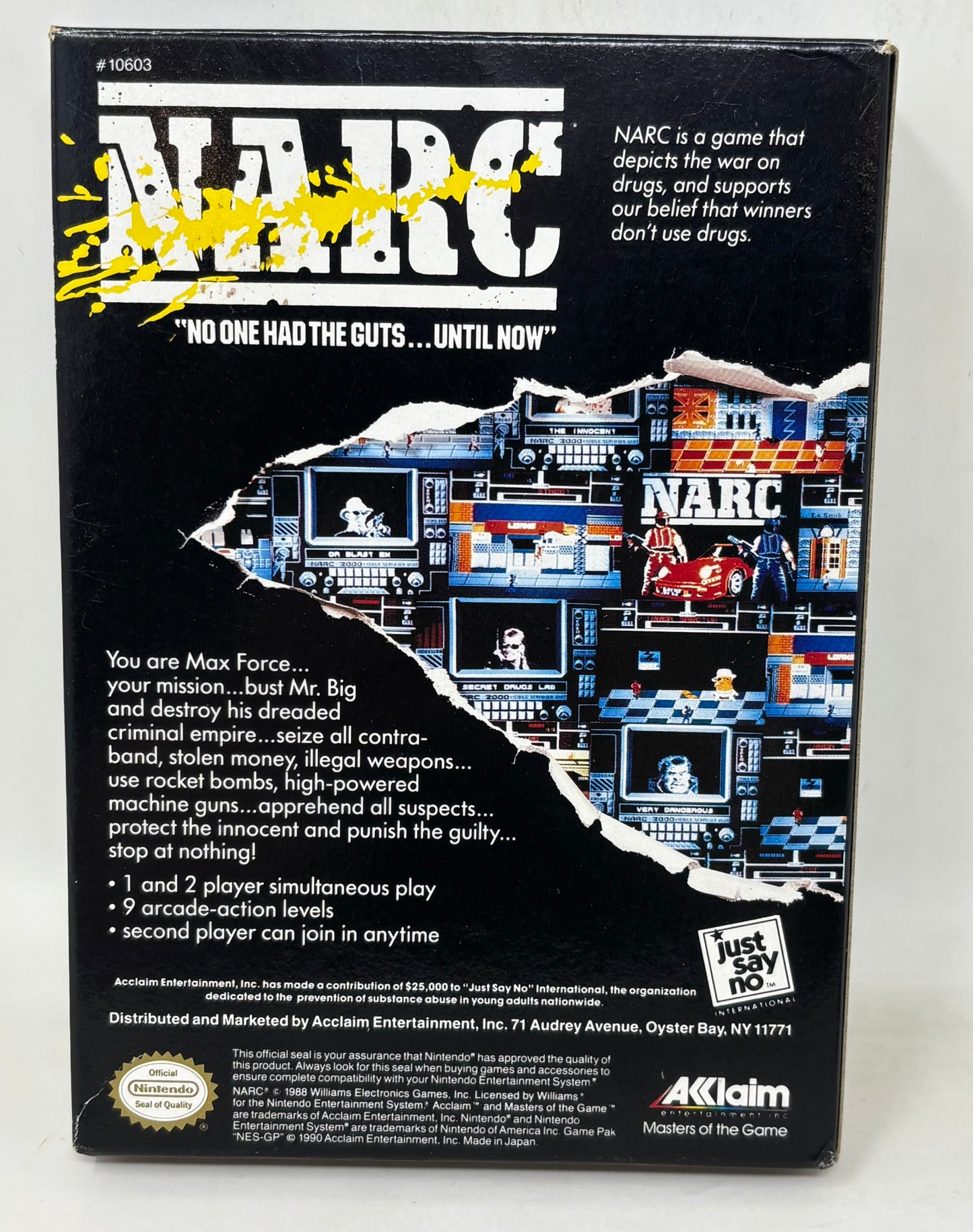NES Nintendo - NARC - Complete