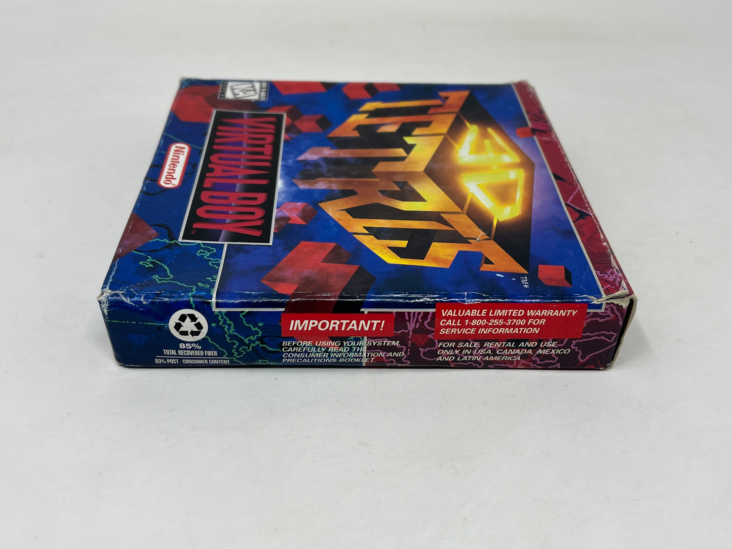 Nintendo Virtual Boy - 3D Tetris - Complete