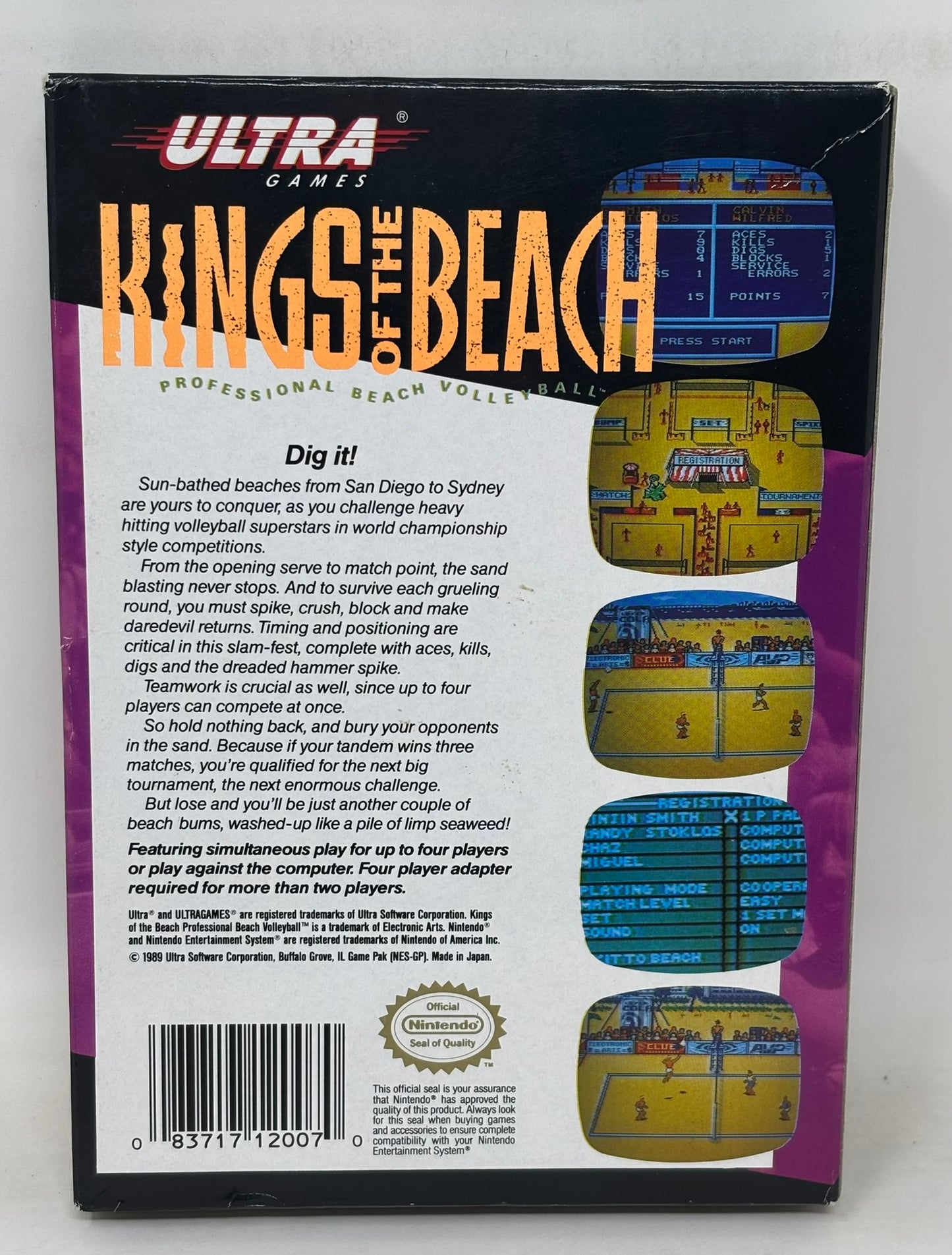 NES Nintendo - Kings of the Beach - Complete