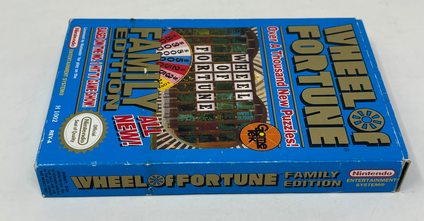 NES Nintendo - Wheel of Fortune Family Edition - Complete
