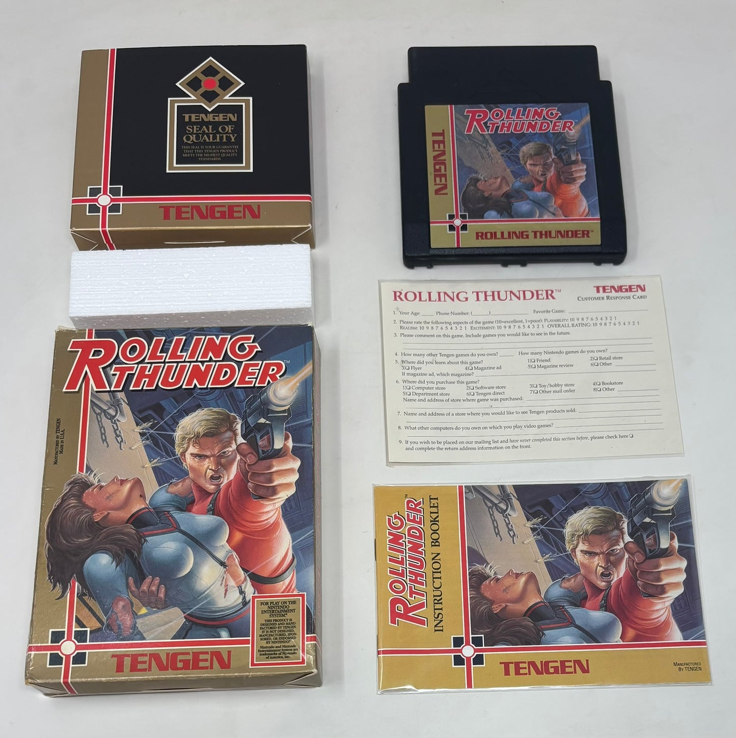 NES Nintendo - Rolling Thunder - Complete