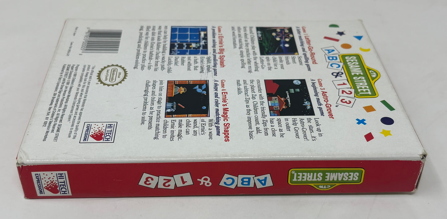 NES Nintendo - Sesame Street ABC & 123 - Complete