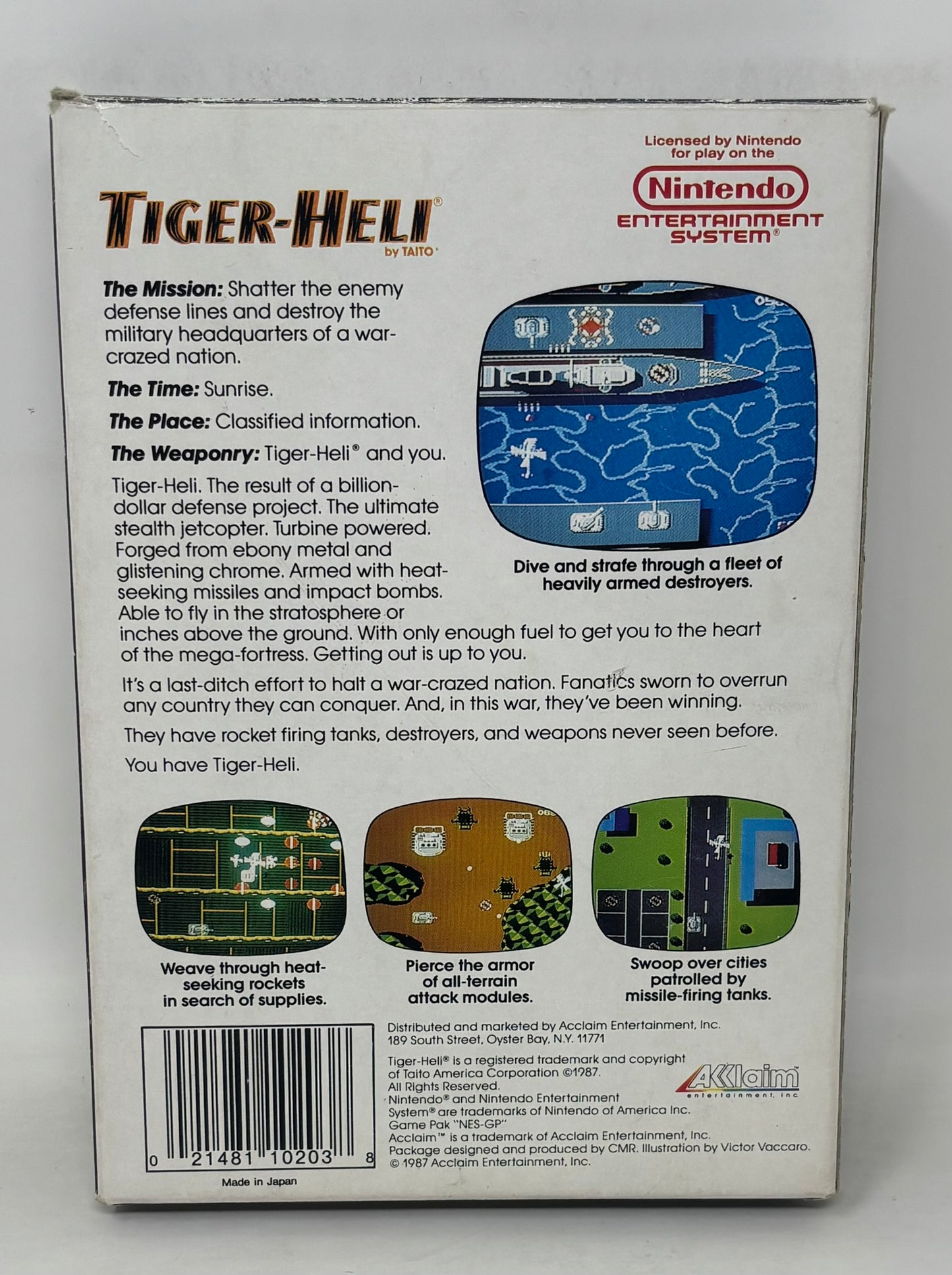 NES Nintendo - Tiger Heli - Complete