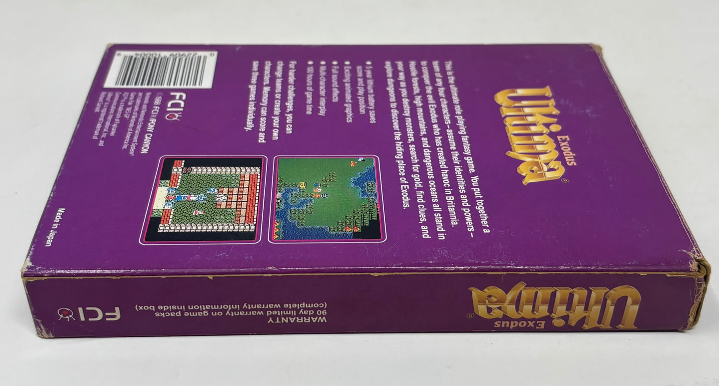 NES Nintendo - Ultima Exodus - Complete