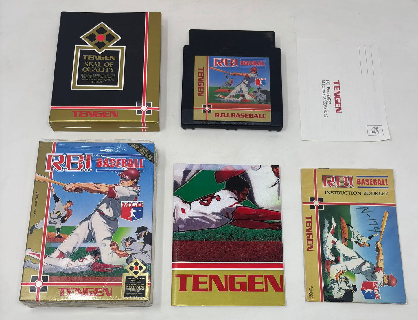 NES Nintendo - RBI Baseball (Tengen) - Complete