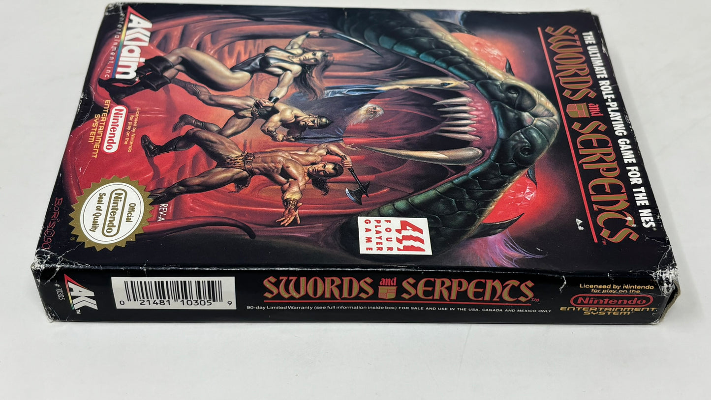 NES Nintendo - Swords and Serpents - Complete