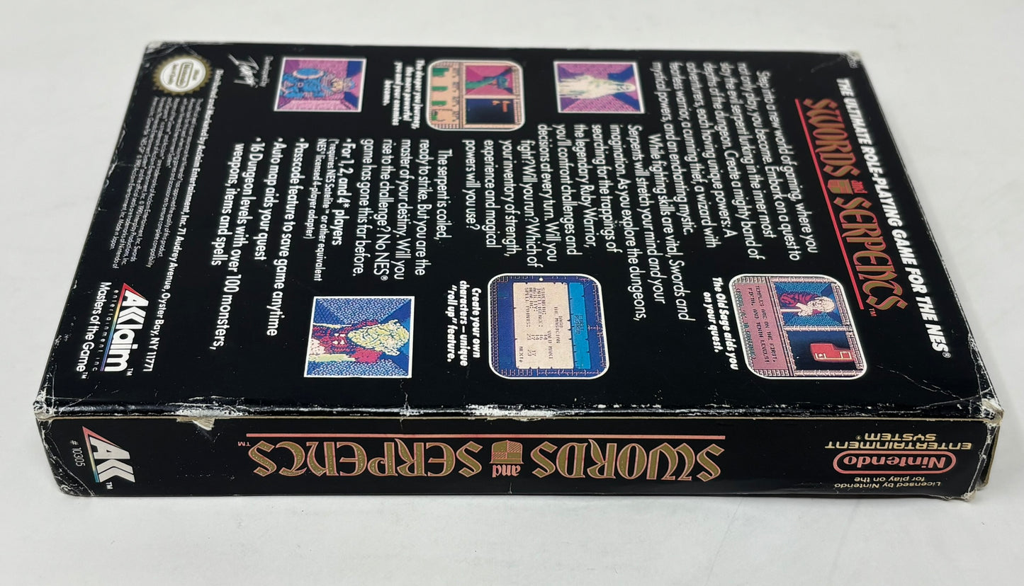 NES Nintendo - Swords and Serpents - Complete