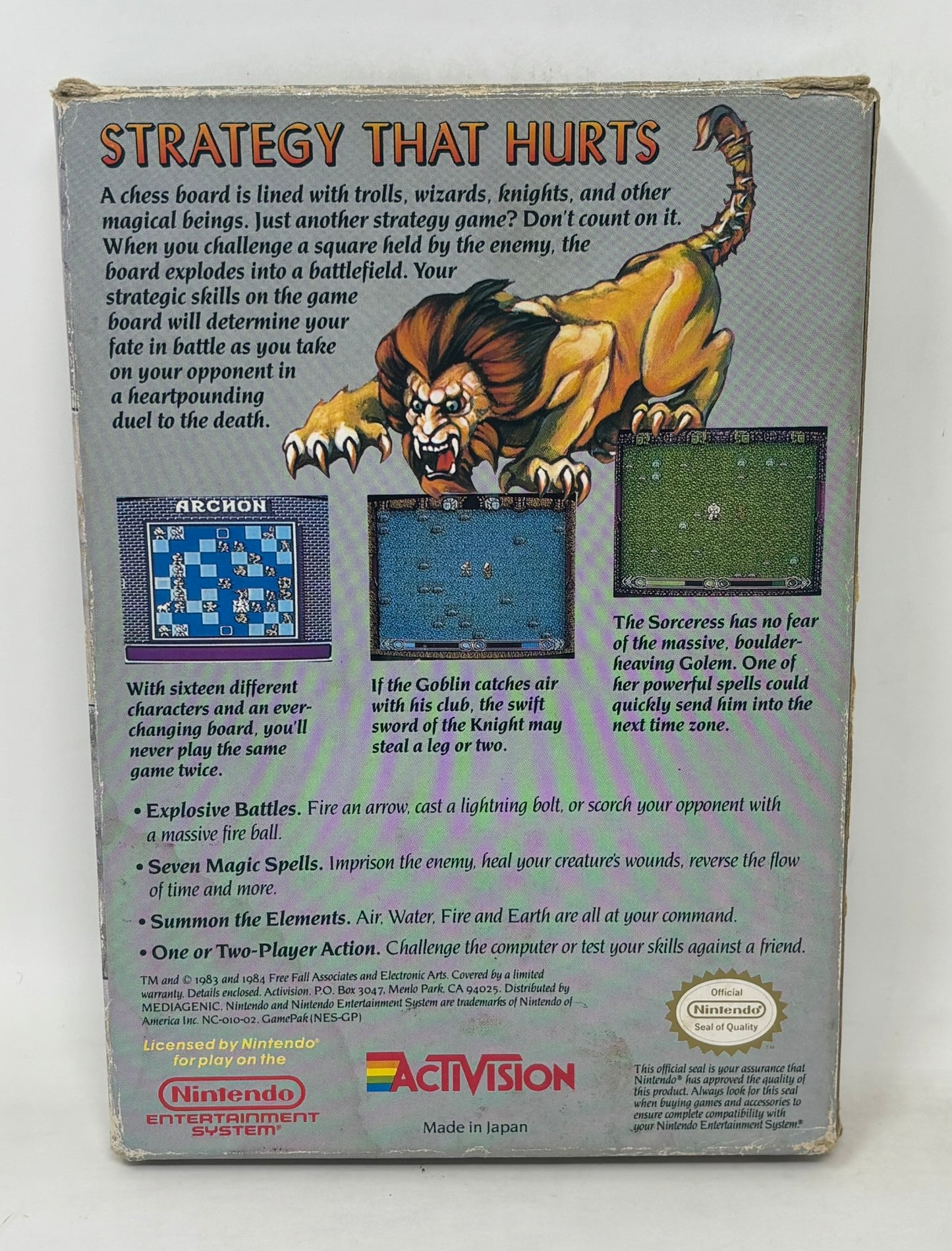 NES Nintendo - Archon - Complete