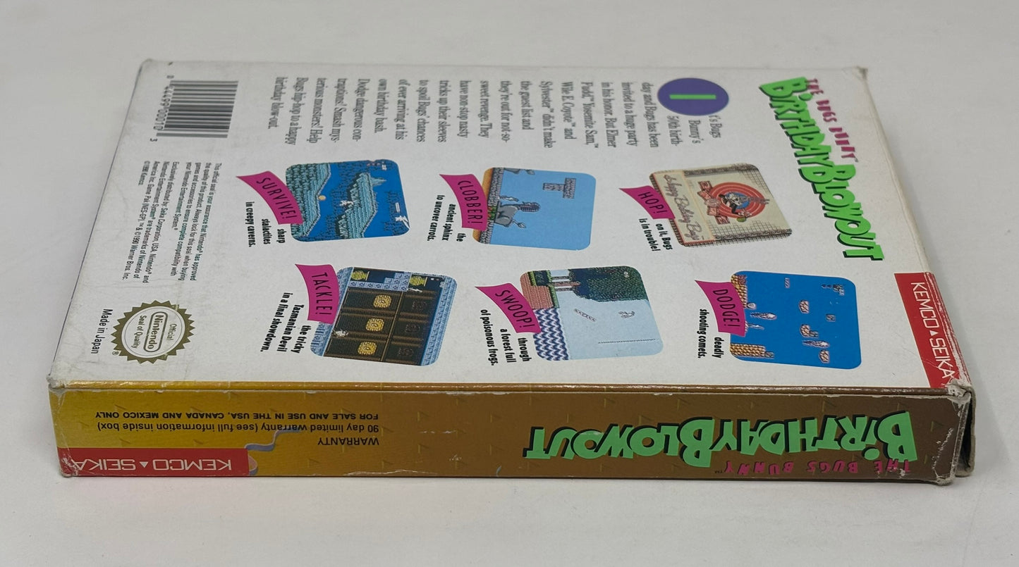 NES Nintendo - Bus Bunny Birthday Blowout - Complete
