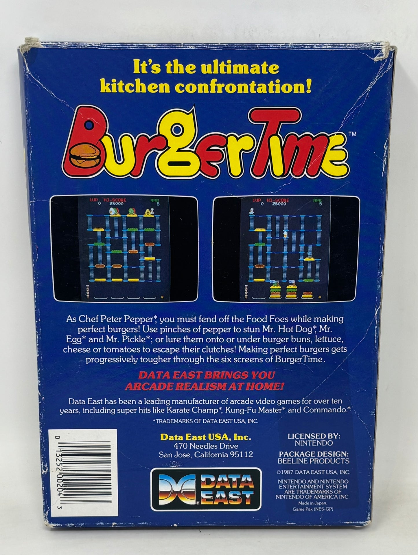 NES Nintendo - BurgerTime - Complete