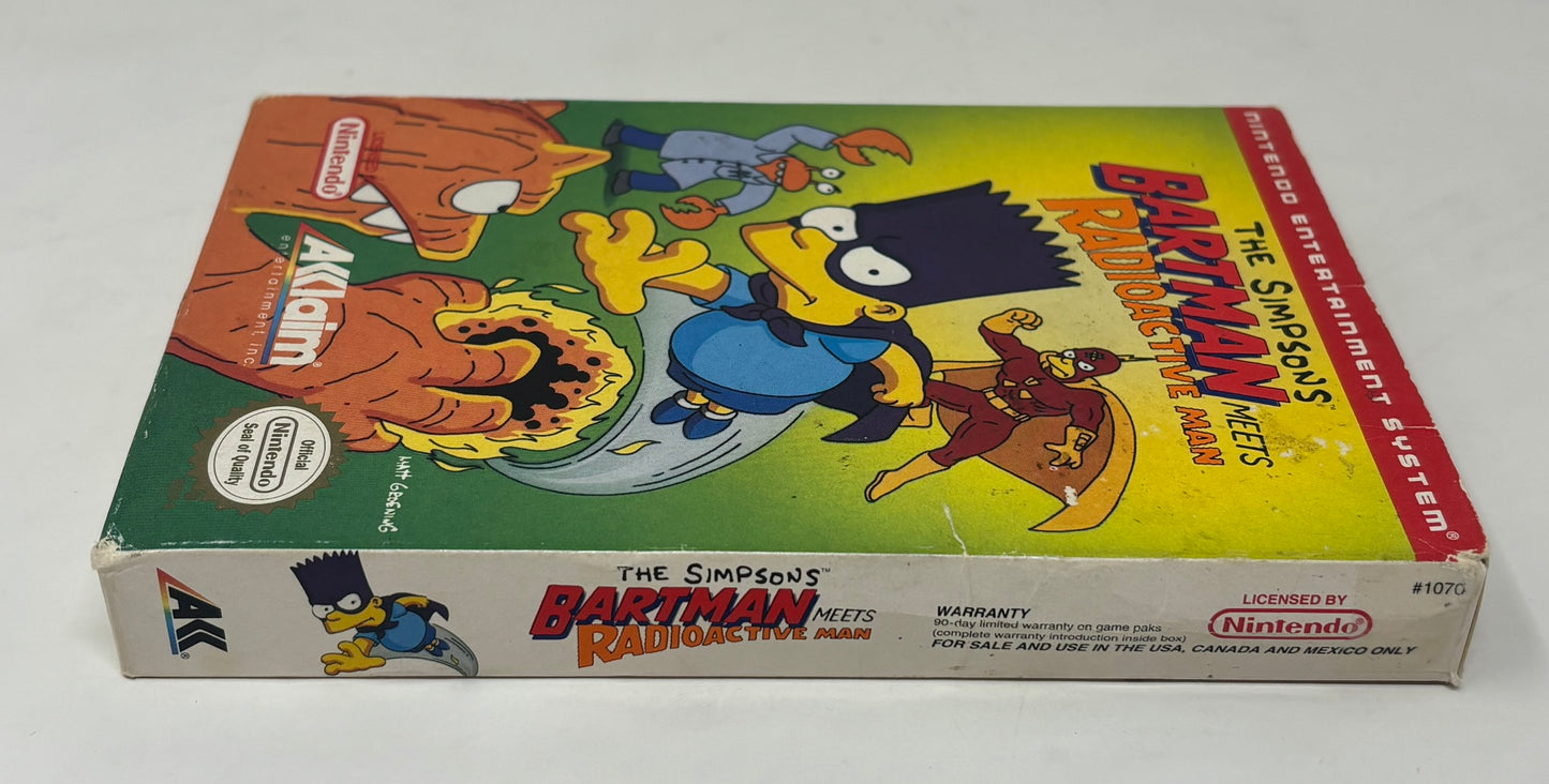 NES Nintendo - The Simpson's Bartman Meets Radioactive Man - Complete