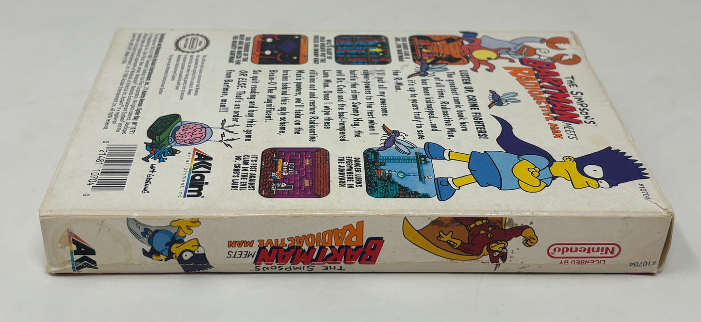 NES Nintendo - The Simpson's Bartman Meets Radioactive Man - Complete