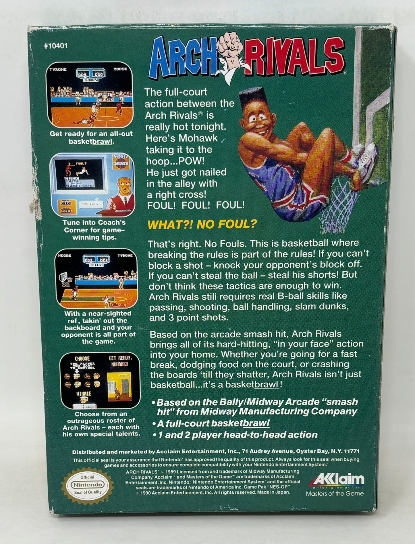 NES Nintendo - Arch Rivals - Complete
