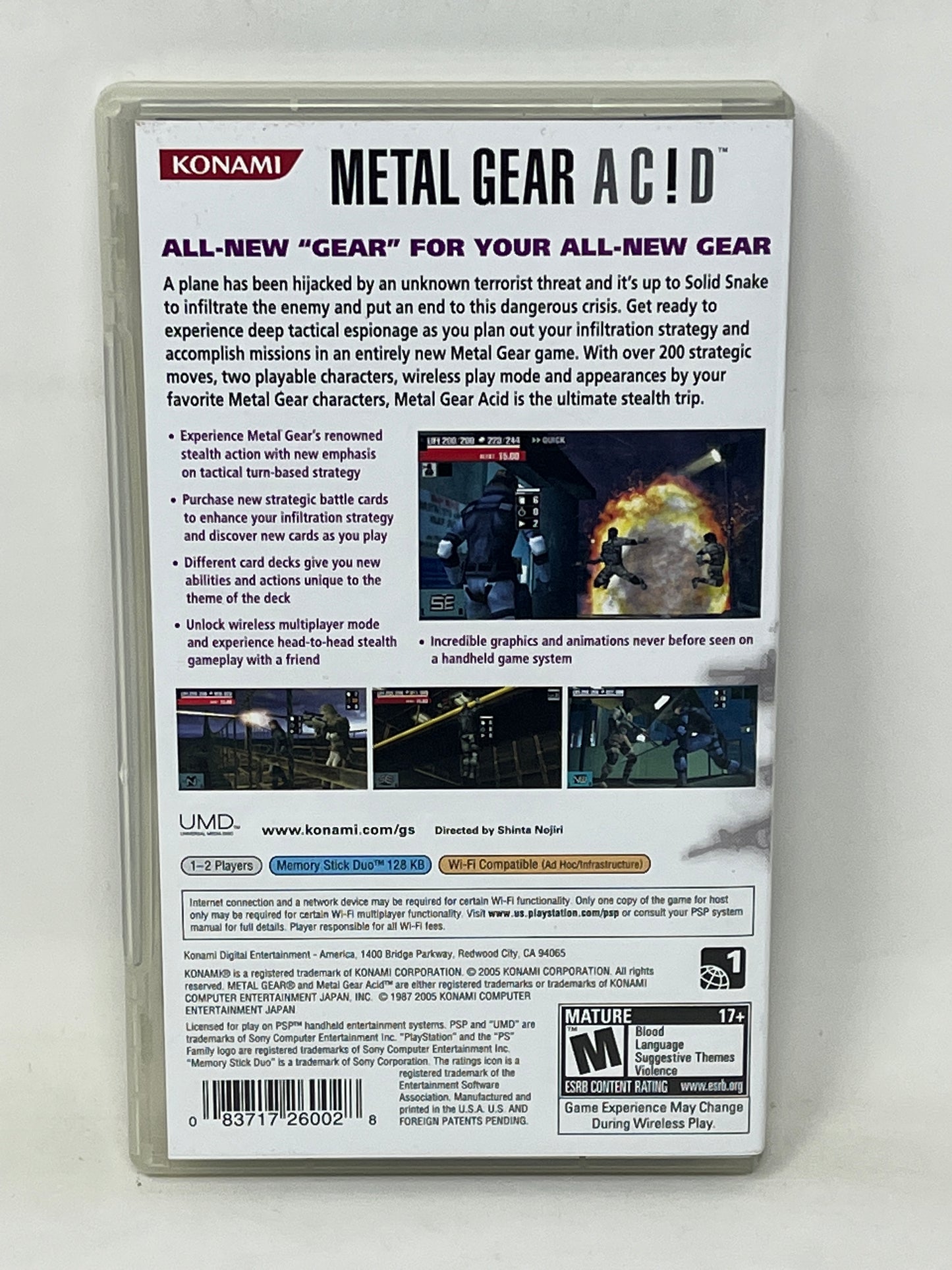 Sony PSP - Metal Gear Acid - Complete