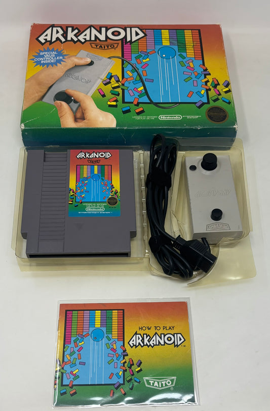 NES Nintendo - Arkanoid Controller Bundle - Complete
