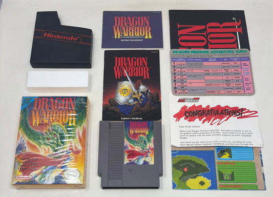 NES Nintendo - Dragon Warrior - Complete w/ Nintendo Power Letter
