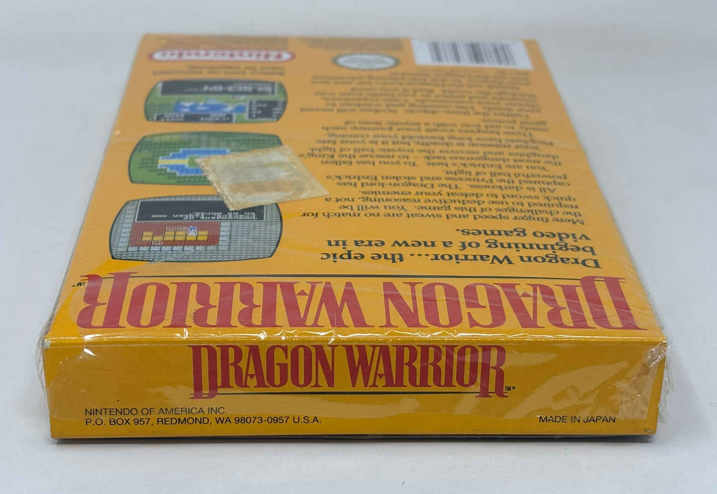 NES Nintendo - Dragon Warrior - Complete w/ Nintendo Power Letter