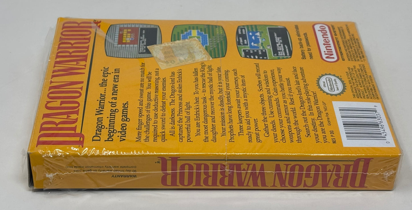 NES Nintendo - Dragon Warrior - Complete w/ Nintendo Power Letter