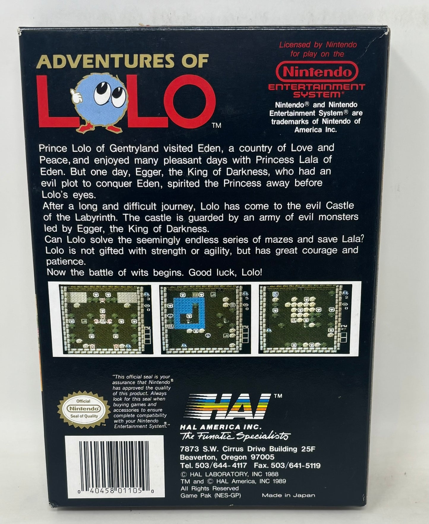 NES Nintendo - Adventures of Lolo - Complete