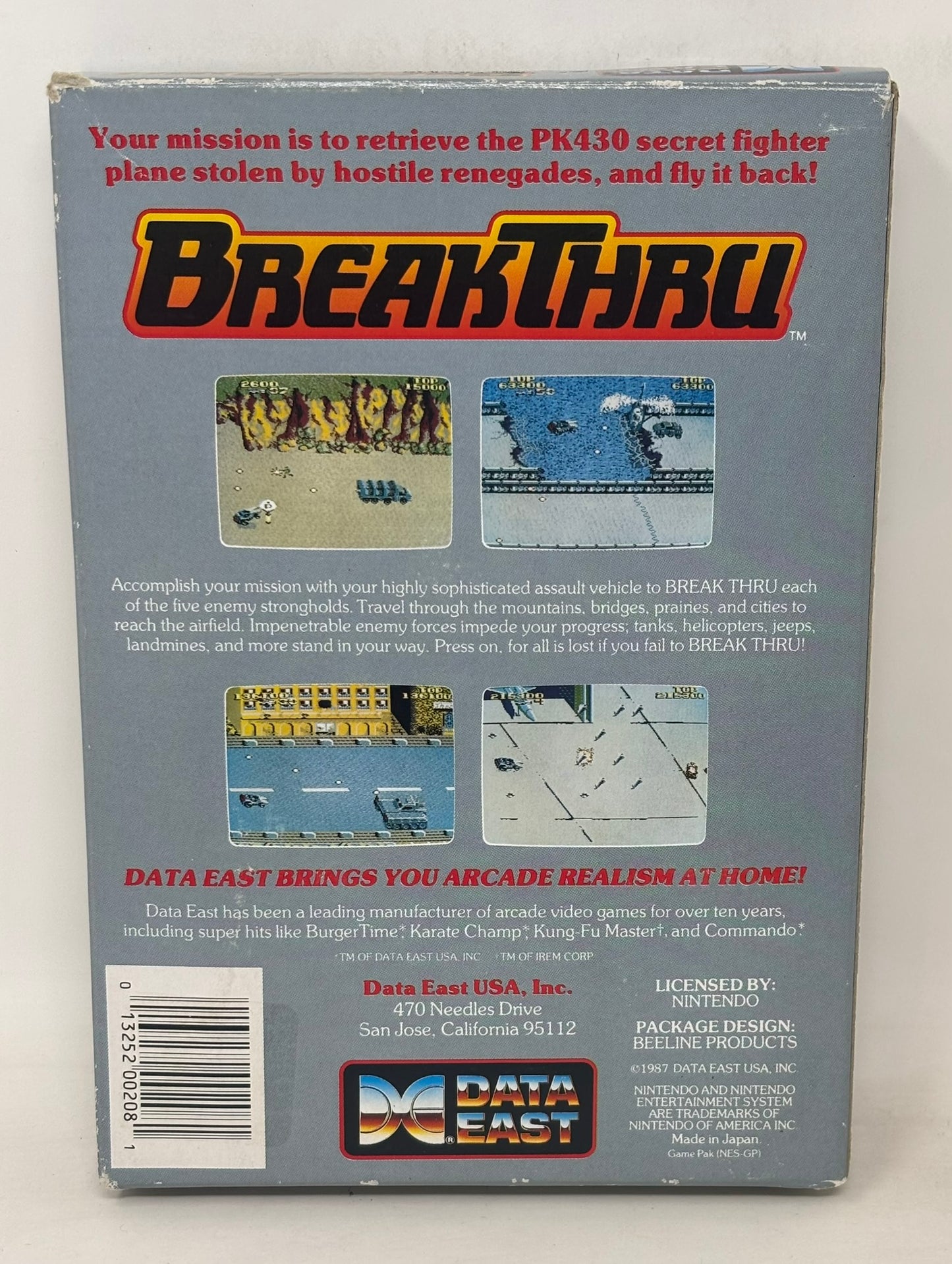 NES Nintendo - BreakThru - Complete