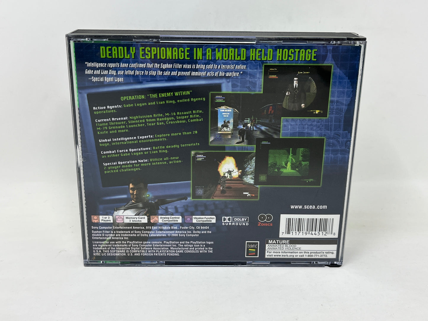 Sony PlayStation - Syphon Filter 2 (Greatest Hits) - Complete