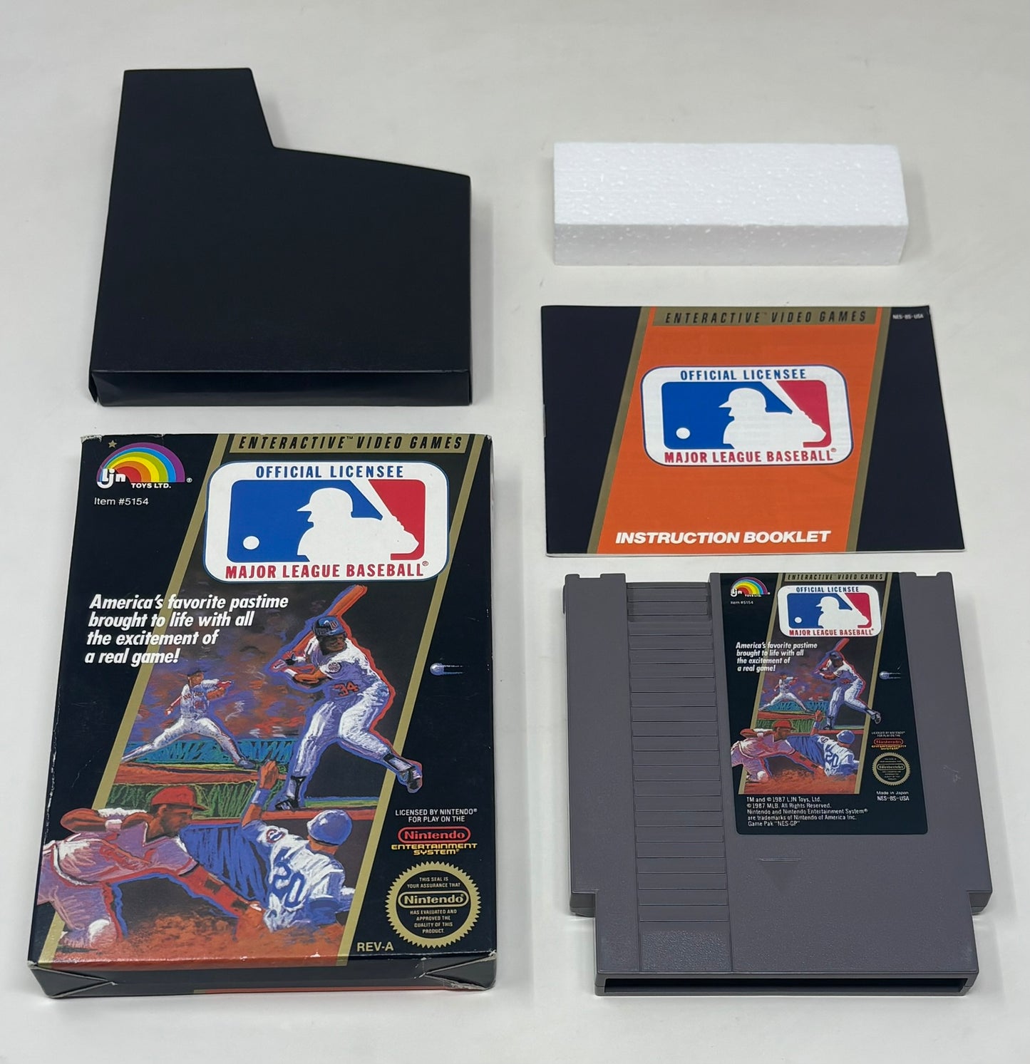 NES Nintendo - Major League Baseball - Complete