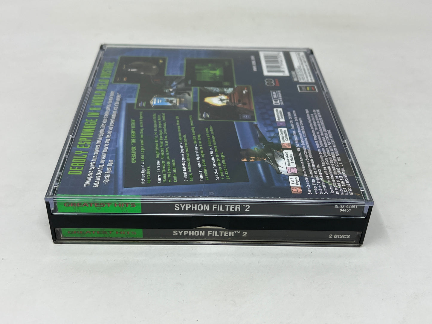 Sony PlayStation - Syphon Filter 2 (Greatest Hits) - Complete