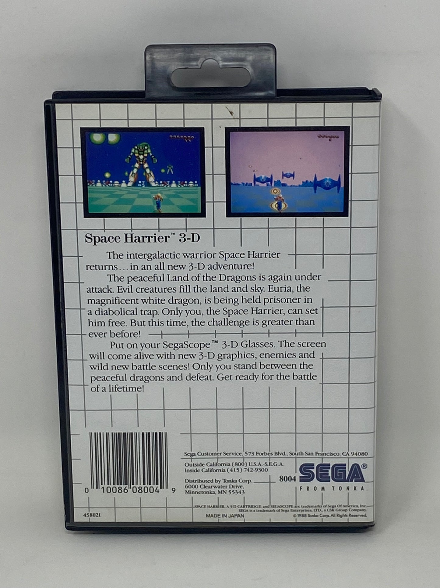 Sega Master System - Space Harrier 3D - Complete