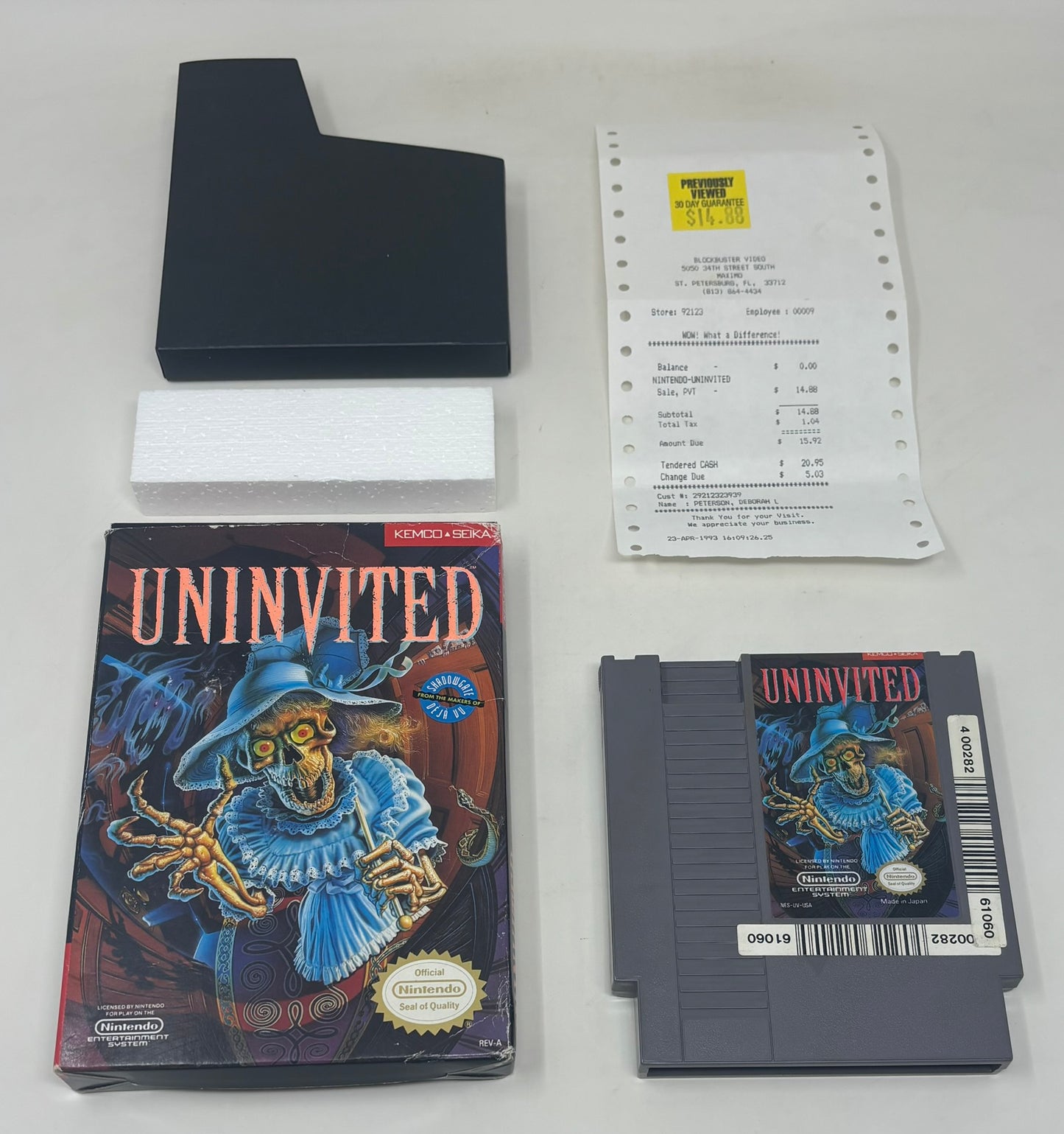 NES Nintendo - Uninvited - In Box