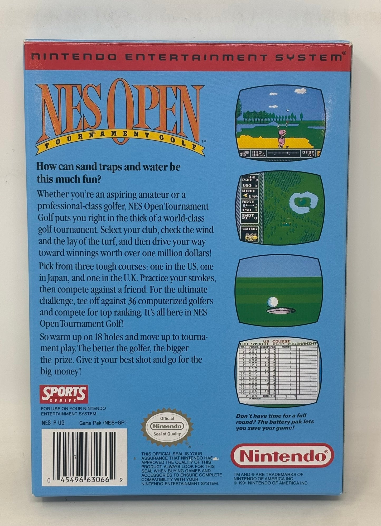NES Nintendo - NES Open Tournament Golf - Complete