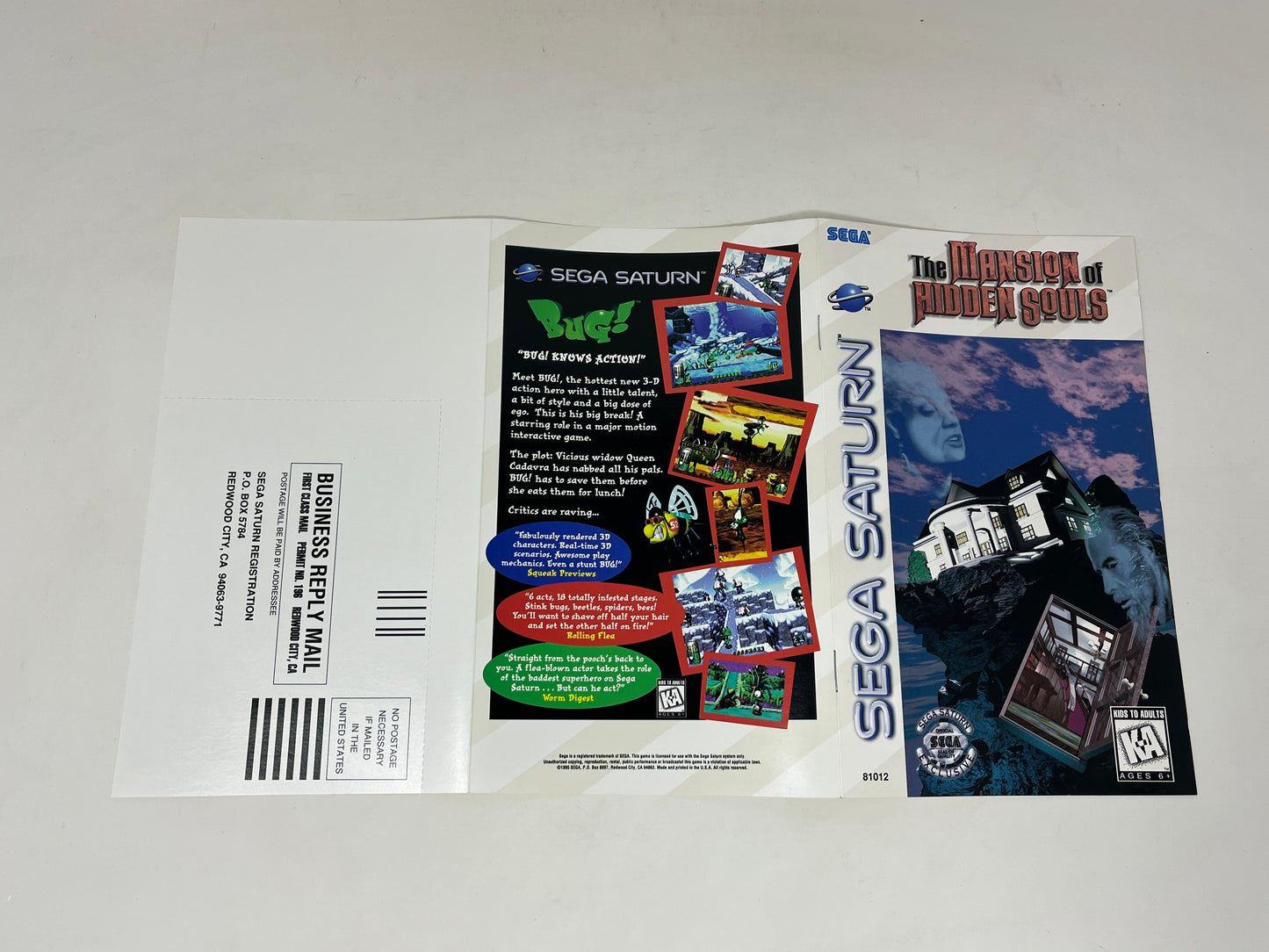 Sega Saturn - Mansion of Hidden Souls - Complete