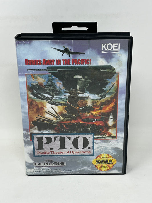 Sega Genesis - PTO Pacific Theater of Operations - Complete