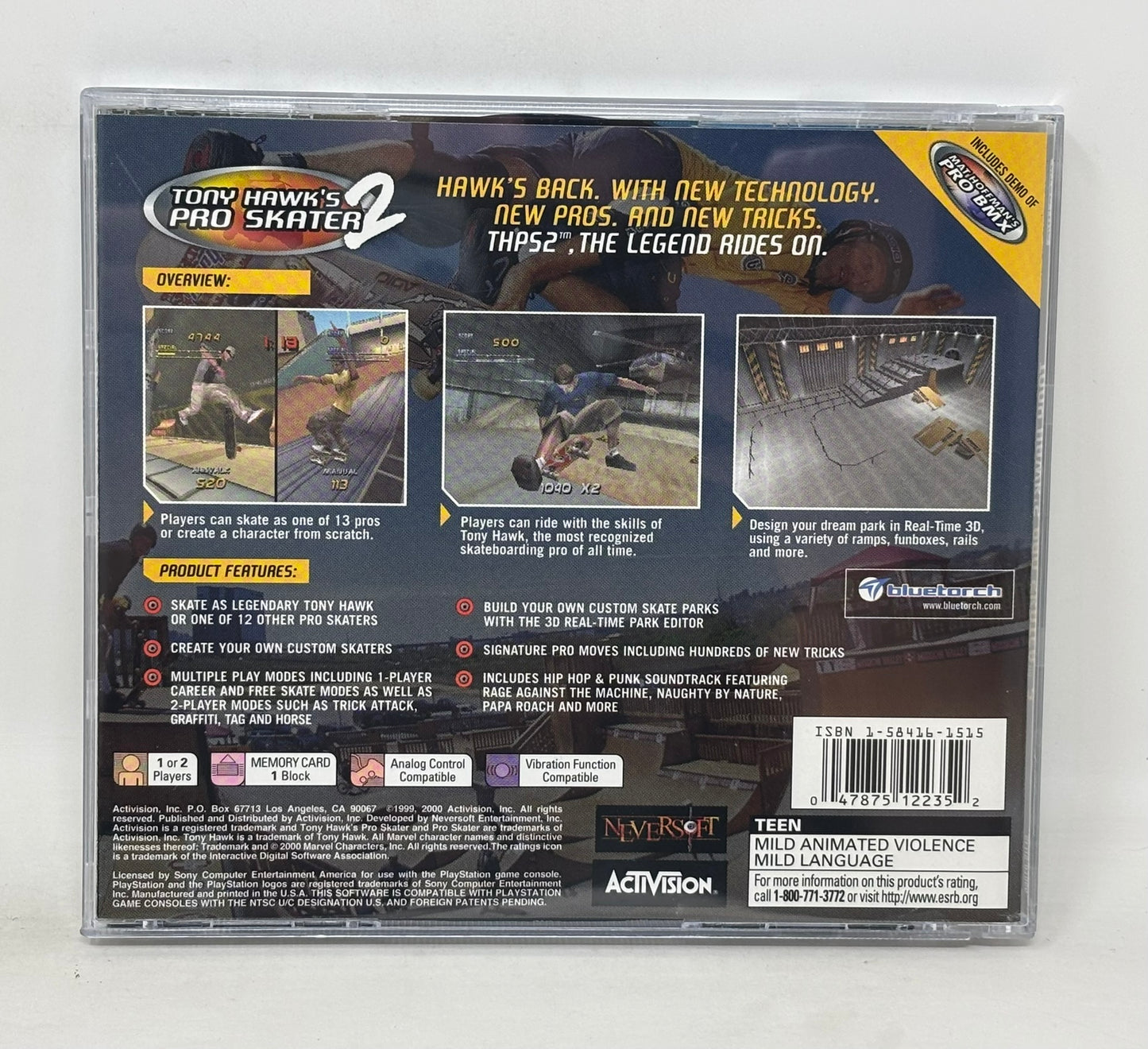 Sony PlayStation - Tony Hawk Pro Skater 2 - Complete