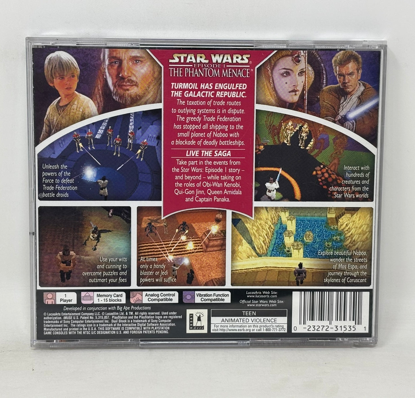 Sony PlayStation - Star Wars Episode I The Phantom Menace - Complete