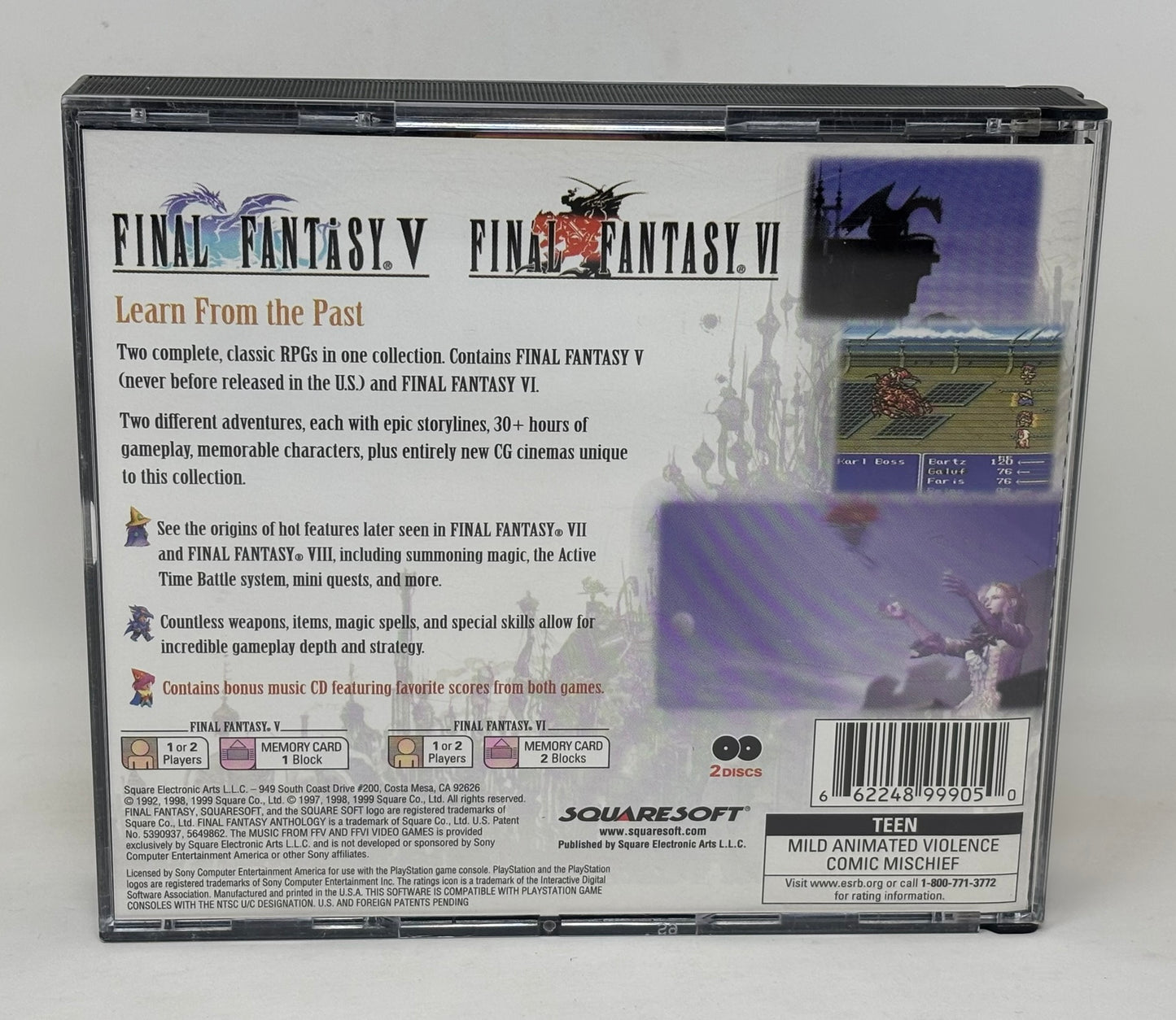 Sony PlayStation - Final Fantasy Anthology (Black Label) - Complete