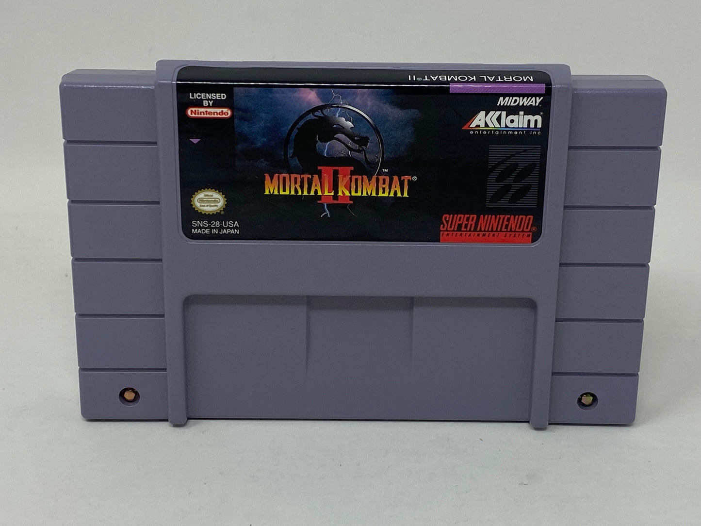 SNES Super Nintendo - Mortal Kombat II - Complete