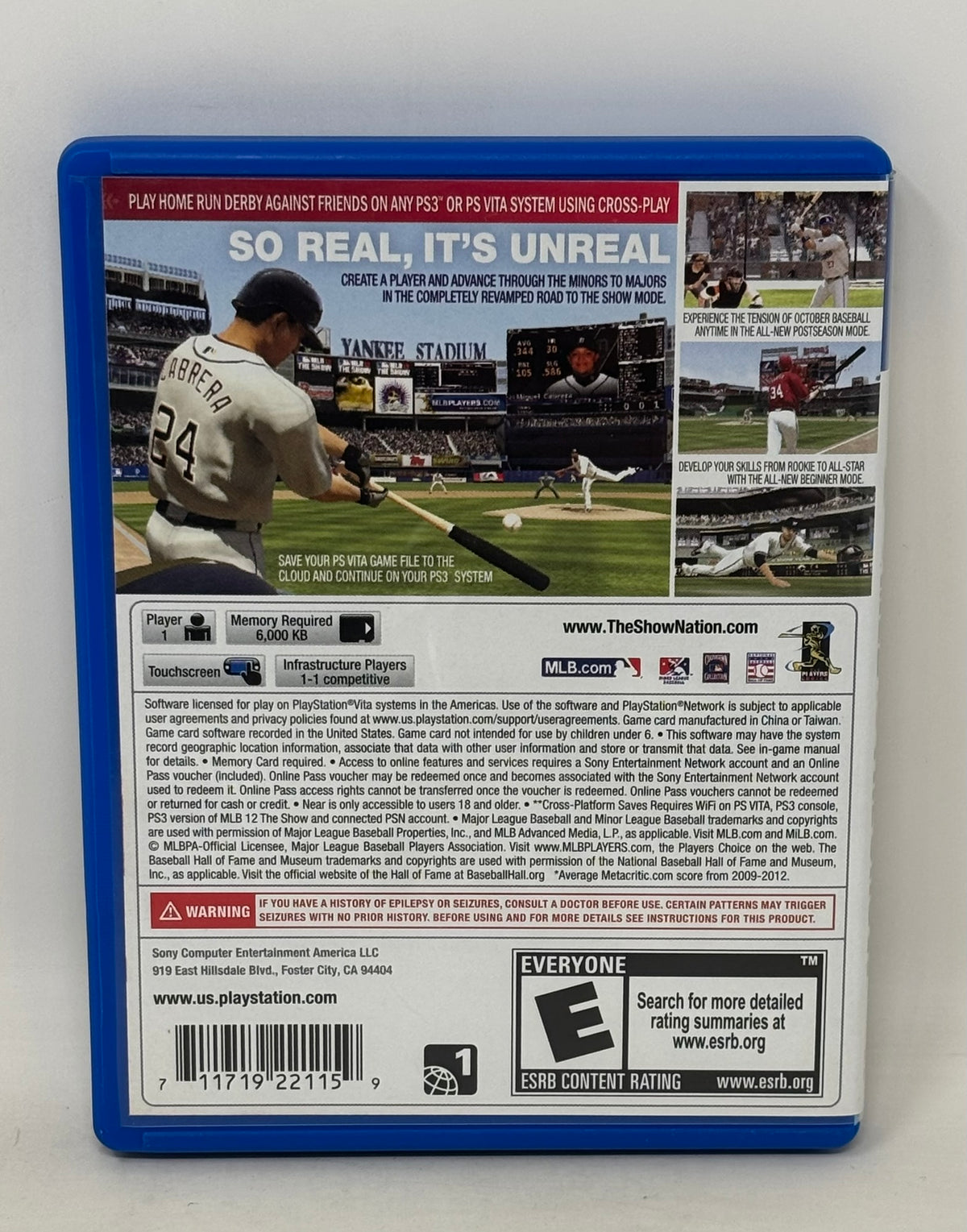 PlayStation Vita - MLB The Show 13