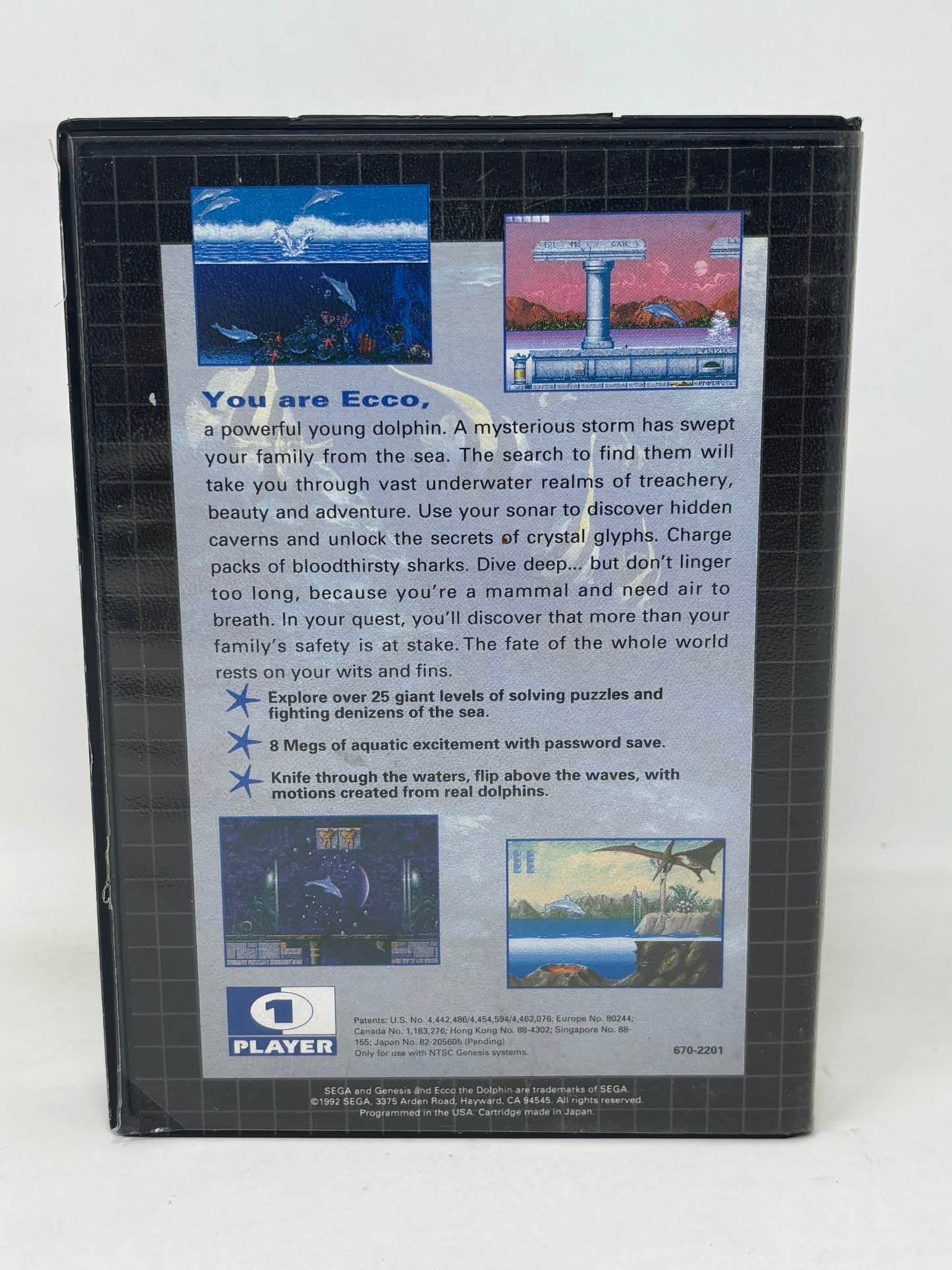 Sega Genesis - Ecco the Dolphin - Complete