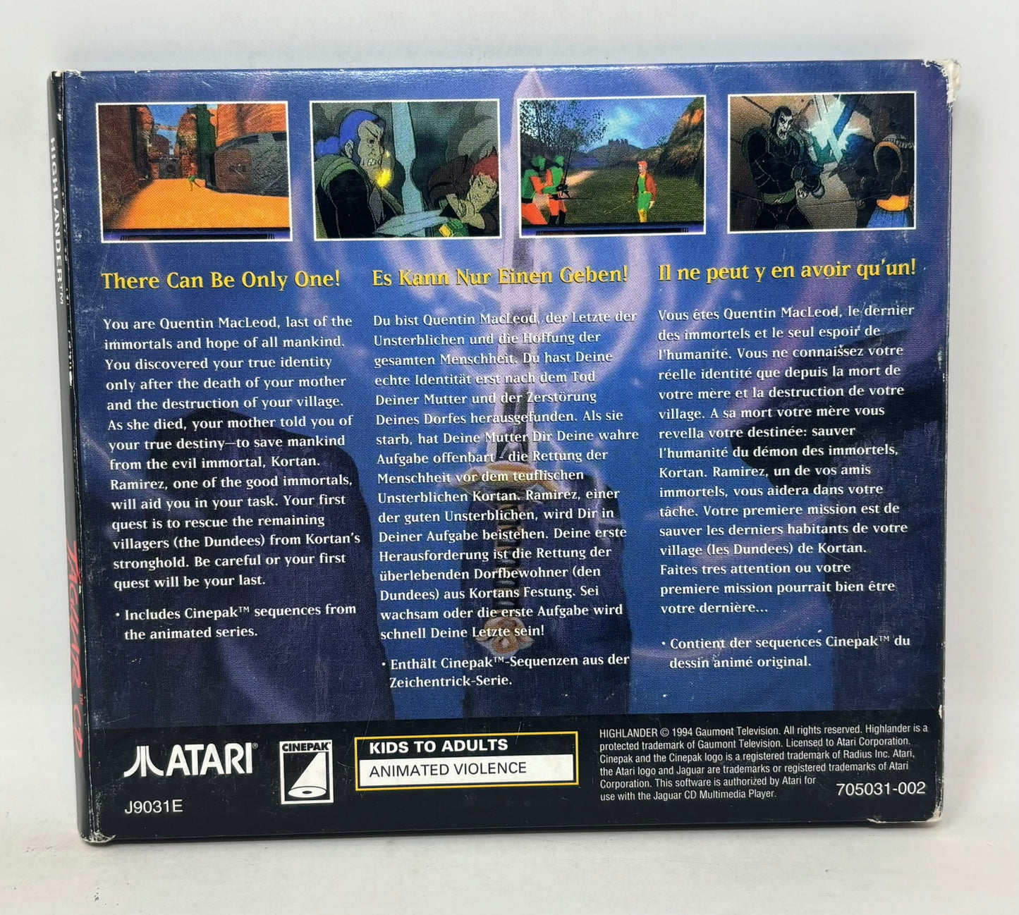 Atari Jaguar CD - Highlander: The Last of the Macleods