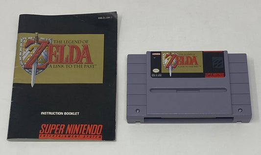 SNES Super Nintendo - Legend of Zelda A Link to the Past w/ Manual